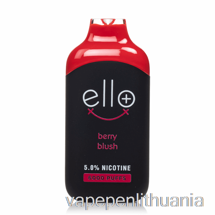 Blvk Ello Plus 6000 Vienkartinis Uogų Skaistalų Ledo Vape Skystis
